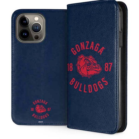 Gonzaga University Bulldogs 1887 iPhone 15 Pro Max Folio Case